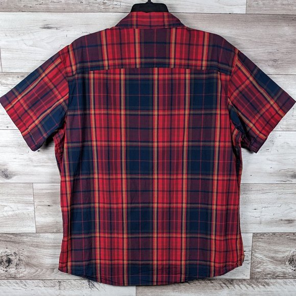 Columbia* Men's Short Sleeve Button Down Curved Hem Chest Pocket Shirt~ Size‎ XL - Picture 2 of 15